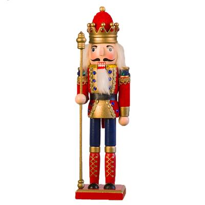 China Hot Selling Chirstmas Decor Christmas Outdoor Decoration Wooden Nutcracker King for sale