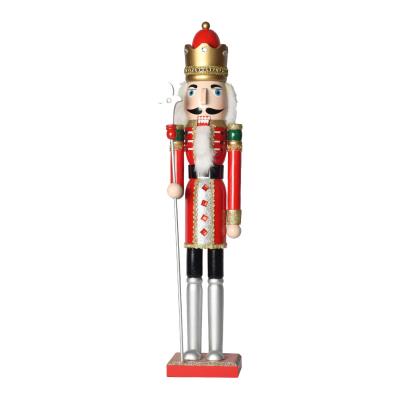 China Eco-Friendly Nutcracker 62cm Wholesale Customizable Nutcracker For Outdoor Christmas Decoration for sale