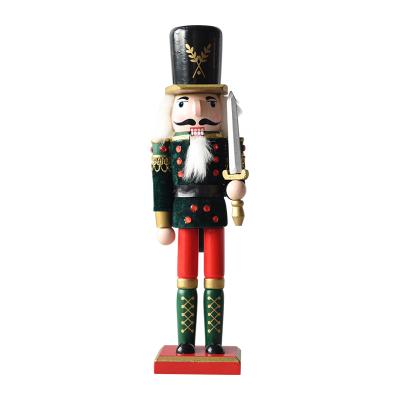 China Hot Sale Chirstmas Decor Outdoor Christmas Decoration Soldier Wooden Nutcracker for sale