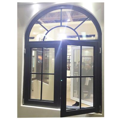 China China Modern Hot Sale Aluminum Arched Casement Window Swing Window Factory Price for sale