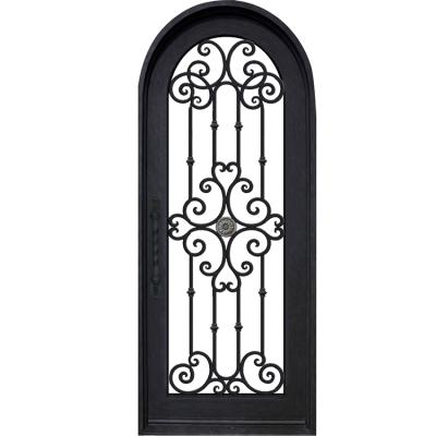 China Modern Handmade Indian Steel Simple Steel Door Patterns Exterior Security Iron Door Design for sale