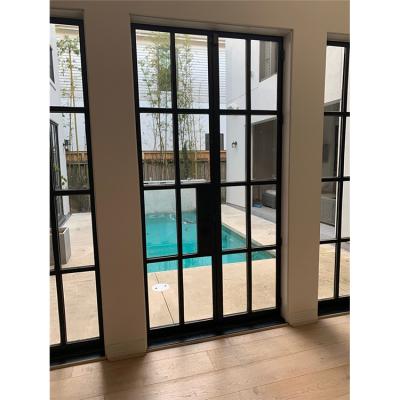 China Exterior Economic Modern French Style Iron Partition Price French Glass Door for sale