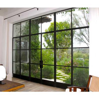 China Exterior modern good quality glass metal door patio french doors for sale for sale