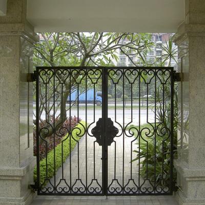 China Imported China Modern Single Home Swing Wrought Iron Door Grille for sale