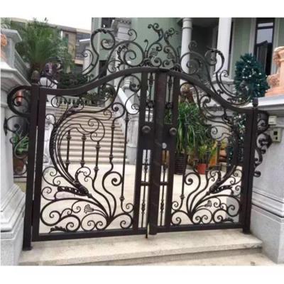 China Easily Compiled Luxury Modern Villa Decoration Wrought Iron Gate Designs for sale