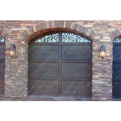 China Modern Wholesale Custom Sizes Lightweight Wrought Iron Garage Side Doors Price Garage Door Aluminum for sale