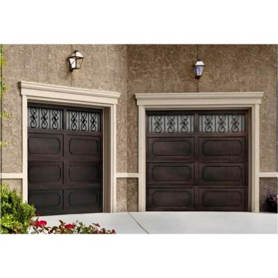 China Modern Wholesale Cheap Price Customized Wrought Iron Garage Doors for sale