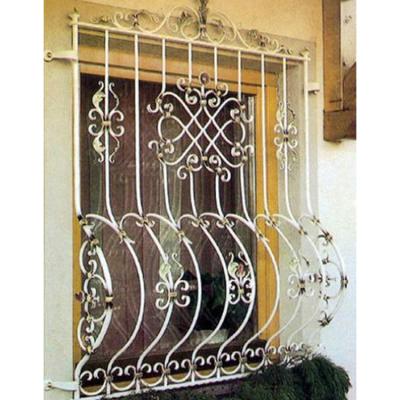 China Security Metal Window Grill Wrought Iron Fixed Modern Window Grill For Home for sale