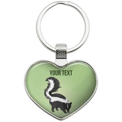 China Fashionable Design Your Own Pattern Cartoon Skunk Metal Key Chains High Quality Key Chains Key Chains With Logo for sale