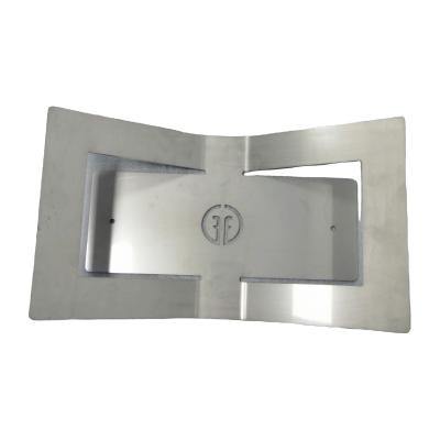 China Widely Applied Custom Brushed Stainless Steel Panel Sheet Metal Part Fabrication Service With Powder Coat / Laser Engrave / Silk Screenings for sale