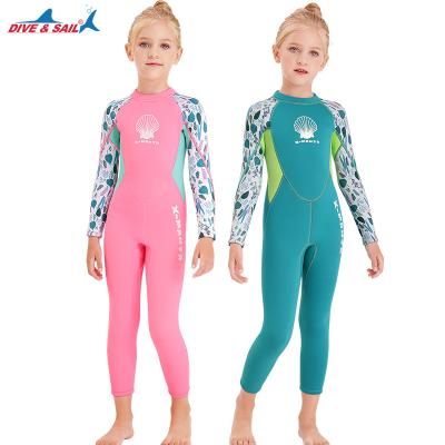 China Toddler Kids Boys Girls 2.5mm Neoprene Swimsuit One Piece Thermal Wetsuit Thermal Sleeve For Toddler Junior Youth Youth Swim Surf Di for sale