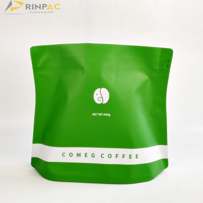 China Professional Custom Moisture Proof Aluminum Foil Bag Special Shape Matte Shape Food Packaging With A Coffee Way Valve for sale