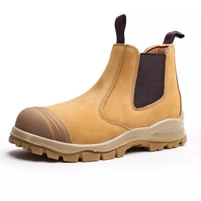 China Zstep Brand BSI CE Nubuck Leather Steel Slip On Australia Comfortable Safety Increasing Boots Industrial Steel Toe Shoes for sale