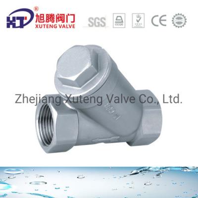 China Threaded Y-Type Strainer CE Approved with 24 Months After-sales Service in Silver for sale