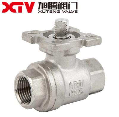 China Acid Resistant 2PC Mounted Ball Valve Q11F-1000WOG Customizable for Media Applications for sale