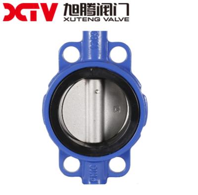 China US Currency Butterfly Valve in wafer type XT-D71X-10/25 met metalen hard verzegeld oppervlak Te koop