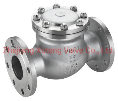 Chine Valve de vérification de balancement en acier inoxydable à flèche de 150 lb pour milieu d'eau/valve de non-retour à vendre