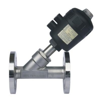 중국 Dn15-80 Pneumatic Flanged Angle Seat Valve CE/SGS/ISO9001 사양 판매용