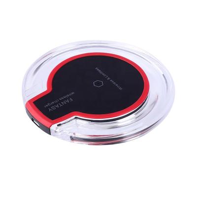 China Factory Universal K9 Standard Manufacturer Qi Led Adapter Lightweight Mobile Phone USB Desktop QI Wireless Charger for sale