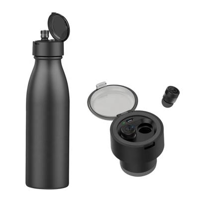 China Custom Business Hot Water Earphone Music Sports Stainless Steel Wireless Smart Water Bottle for sale