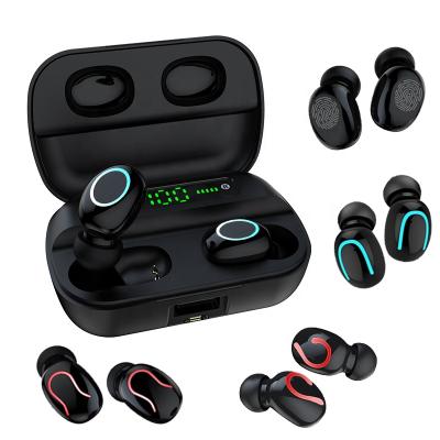 China In The Bank Free Shipping Wireless Earphone TWS Earbuds Power LED Display In Ear Stereo True Earphone for sale