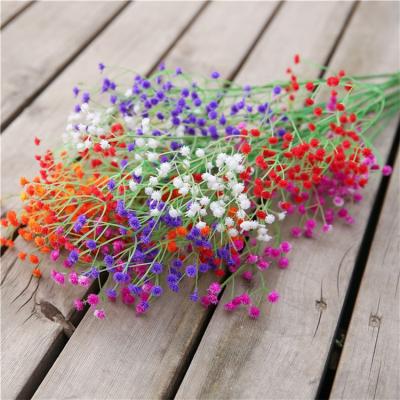 China D1081 Low Price Natural / Eco-friendly Artificial Physophila Flower Baby's Breath Touch Matching Rose Wholesale for sale