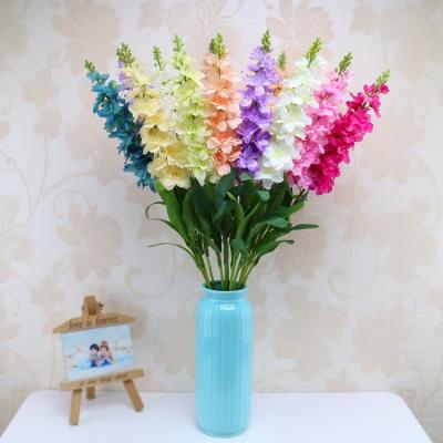 China Valentine S-1218 Wholesale Artificial Silk Flower Delphinium Artificial Flower For Home Decoration for sale