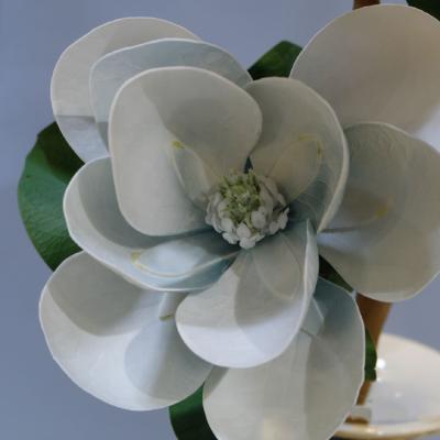 China New Design Valentine S-1196 Factory Direct PE Large White Magnolia Artificial Flower For Home Indoor Decoration for sale