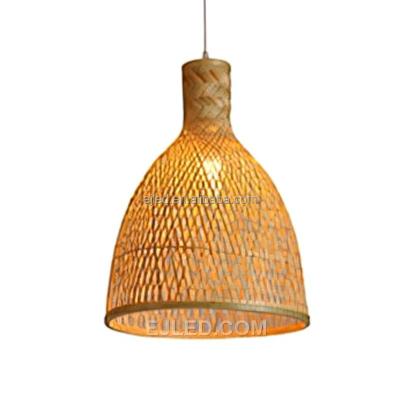 China Cheapest Farmhouse Lamp Ceiling Light Bamboo Bamboo Hanging Lamp Lighting 120mm With Japanese Bamboo Lighting Design RT0050 for sale