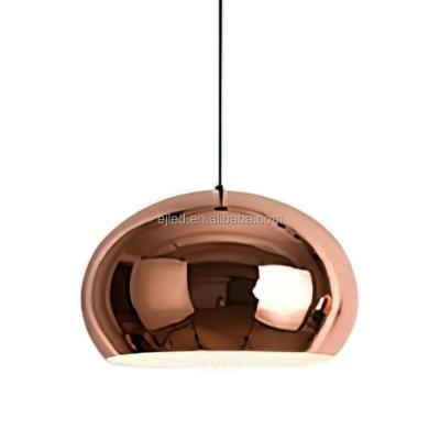 China Modern Globe Pendant Light 1-Light Modern Metal Shade Gradient Mid Century Hanging Lighting Fixture For Dining Room Mk0139 for sale