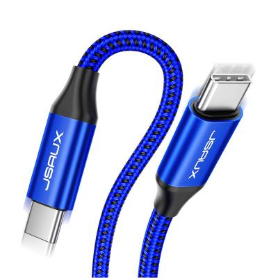 China Video Game Player JSAUX USB C 3.1 5A USB C Cable Nylon Braided Armor, Type C Cable 4K Video Output Compatible with Laptops Mobile Phone for sale