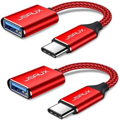 China Mobile Phone JSAUX Adapter USB Type C Male To Female USB 3.0 OTG Cable Thunderbolt 3 To USB Adapter for sale