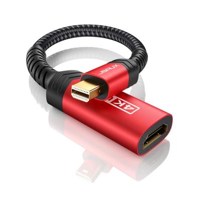 China JSAUX Player 4K@60Hz Mini Display Port Adapter, Mini DP Video Game Male to Female Braided Converter Cable Compatible Adapter for sale