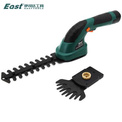 China Anti-skid handle 7.2V EST 2 in 1 lithium battery cordless shrub shears for sale