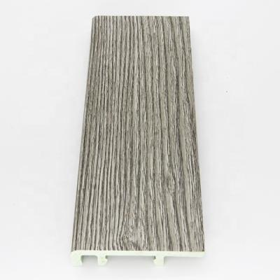 China 8cm Modern Spc Skirting Yuelaimei Compounds Wood Plastic Skirting Board Flooring Accessories PS Cornice Molding for sale