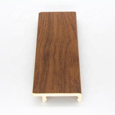 China 8cm Modern Skirting Board Yuelaimei Compounds Wood Plastic Skirting Board Spc Flooring Skirting Board PVC Skirting Board for sale