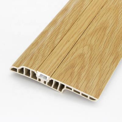 China 10cm Modern Skirting Board Yuelaimei Compounds Skirting Board Spc Floor Skirting Board Wood Plastic Tiles Accessories for sale