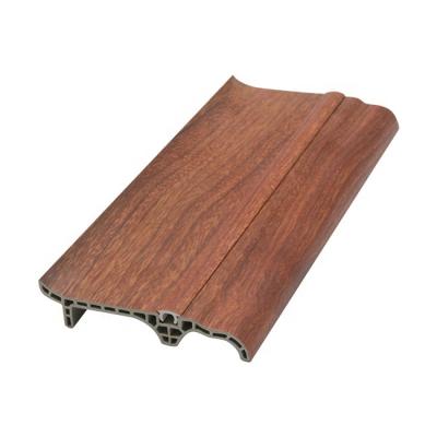 China Modern 8cm yuelaimei skirting board wood-plastic skirting board button style decoration waterproof line for sale