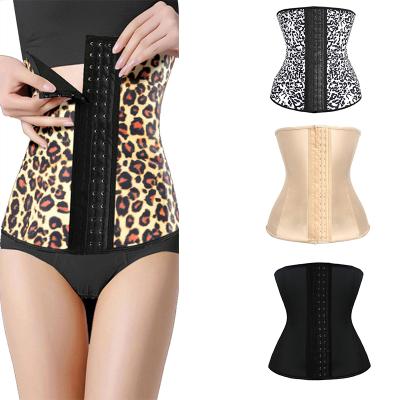 China 2021 Viable Wholesale Hot Selling Hot Sale Leopard Women 6xl Belly Wrap Waist Trainer Rubber Waist Trainer Shaper for sale