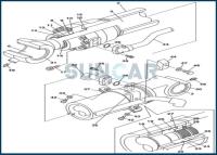 China LZ00444 de uitrustingen van de de Verbindingsreparatie van de emmercilinder voor COMPUTER-AIDED SOFTWARE ENGINEERING CX290 CX240LR CX240 Te koop
