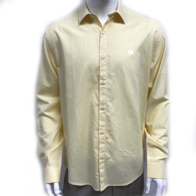 China Wholesale Customization Factory OXFORD Anti-pilling Spring And Autumn Casual Men Work Wear Cotton Yellow Shirt for sale