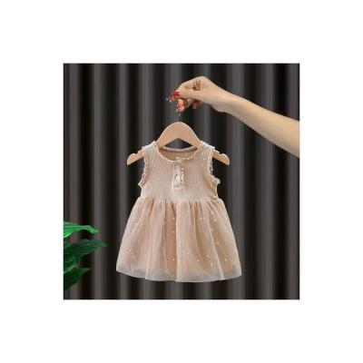 China Girls 100% Cotton Hot Selling New Design Girls Skirt 2022 Sleeveless Luxury Modern Baby Clothes for sale