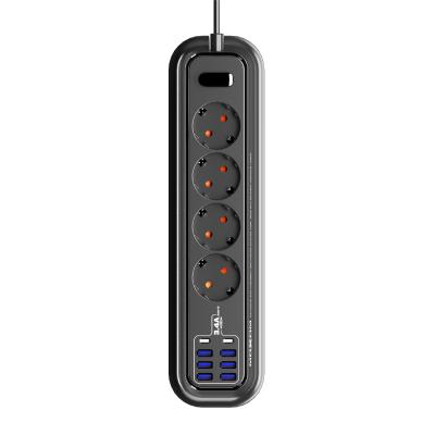 China Conveient MOXOM Power Fortress Power Strip Travel Smart Extension Safe USB C Plug Connect Universal Surge Protector 12 Outlets for sale