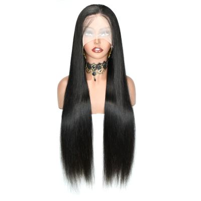 China Straight 12a Grade 100% Virgin Hair For Black Women 360 Transparent Lace Frontal Wigs for sale