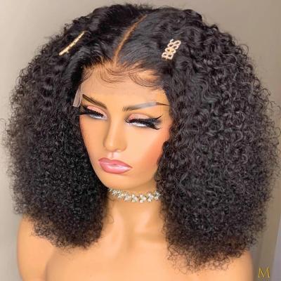 China Jerry Curl Afro Kinky Curly 360 Brazilian Virgin Hair Lace Closure Raw Full Frontal Natural Human Hair Wig Hd Full Lace Frontal Wig for sale