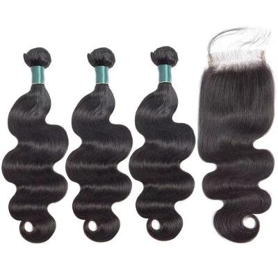 China Raw Blonde Hair 10 A Closure Body Wave Body Wave HD Sellers Hair Raw Volume 40 Inch Blue Bundle Alone for sale