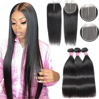 China Indian Raw Wholesale Distributor Unprocessed Straight Wave 100% Original Virgin Hair Vendor Cuticle Aligned Hair Weave Extensions Bundles for sale