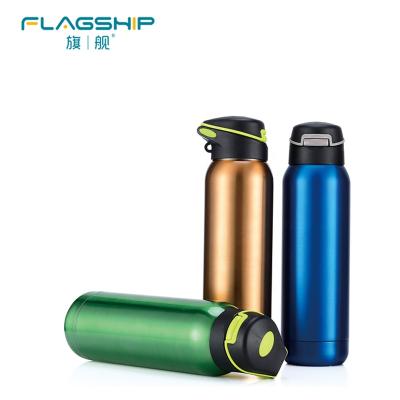 China PORTABLE Hot Sales Alkaline Water Bottle With Leak-proof Flip Lid Stainless Steel Sports Flask Vacuum Water Bottles for sale