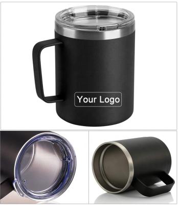 China Wholesale 18/8 Stainless Steel Water Bottle 450ml Double Wall PORTABLE Tumbler Cups In Bulk With Handle for sale