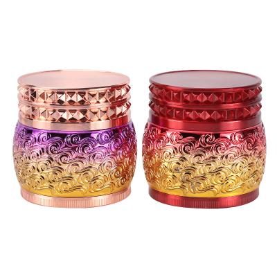 China New Arrival Smoking Tobacoo 4 Parts Herb Grinder Exquisite Design Zinc Alloy Grinder From Superior Wholesale Tobacco Manufacturer for sale